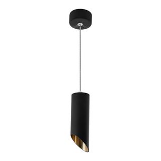 Светильник потолочный DL3057 на подвесе MR16 35W 230V, черный, золото 55x200