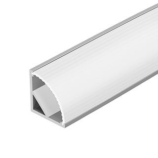 Профиль с экраном ARH-KANT-H16-2000 ANOD+OPAL (Алюминий)