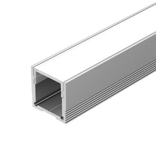 Профиль с экраном SL-SLIM20-H20-2000 ANOD+OPAL (Алюминий)