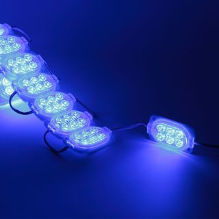 Светодиодный модуль 6 led 2835 MOD101 (12V, 1.2W, blue, IP65)
