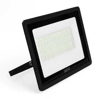 Прожектор светодиодный 2835SMD, 100W 6400K  AC230V/50Hz IP65, черный в компактном корпусе