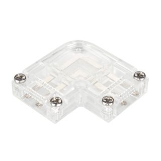 Коннектор угловой для ленты ARL-50000PV (15.5x6mm) прозрачный (Пластик)