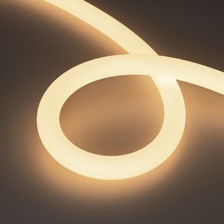 Светодиодная лента герметичная MOONLIGHT-SIDE-A336-D25mm 24V Warm3000 360deg (14.4 W/m, IP65)
