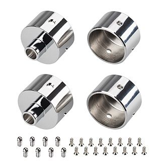 Заглушка WPH-FLEX-D22-360deg с отверстием (Металл)