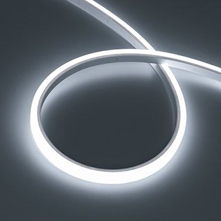 Лента герметичная WAVE-TOP-PU-A144-10x10mm 24V White5700 (5 W/m, IP68, 3m, wire x1) (Arlight, Вывод 