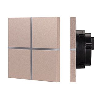 INTELLIGENT ARLIGHT Сенсорная панель KNX-304-13-IN Champagne (BUS, Frameless) (IARL, IP20 Металл, 2 