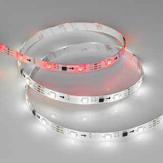 Светодиодная лента герметичная SPI-SE-B30-10mm 12V RGB-PX3 (7.2W/m, IP65, 5060, 5m)