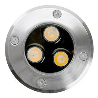 Светильник тротуарный (грунтовый) DL2583, 3W, 12-24V, низковольтный, 4000К, черный, D100*H80mm, IP67
