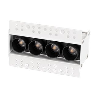 Светильник MS-ORIENT-BUILT-TRIMLESS-TC-S38x127-10W Warm3000 (WH-BK, 30 deg, 230V) (IP20 Металл)