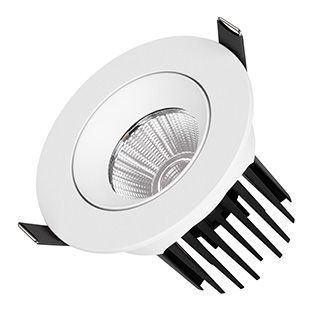 Светильник MS-ATOLL-BUILT-TURN-R94-10W Warm3000 (WH, 36 deg, 230V) (IP54 Металл, 5 лет)