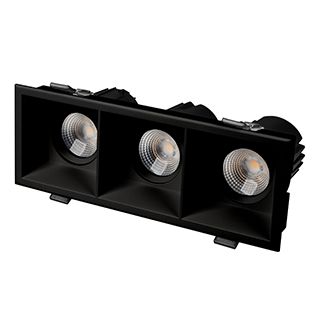 Светильник MS-FLOW-BUILT-S230x85-3x12W Day4000 (BK, 55 deg, 230V) (Arlight, IP20 Металл, 5 лет)