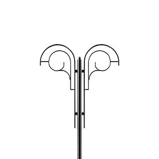 Кронштейн OXOR-SB2-2 BLACK  (Arlight, Сталь)