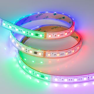 Светодиодная лента герметичная DMX-PS-B60-15mm 24V RGB-PX6 (15W/m, IP67, 5060, 5m) (Arlight, -)